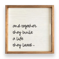 And Together They Built A Life They Loved Serving Tray