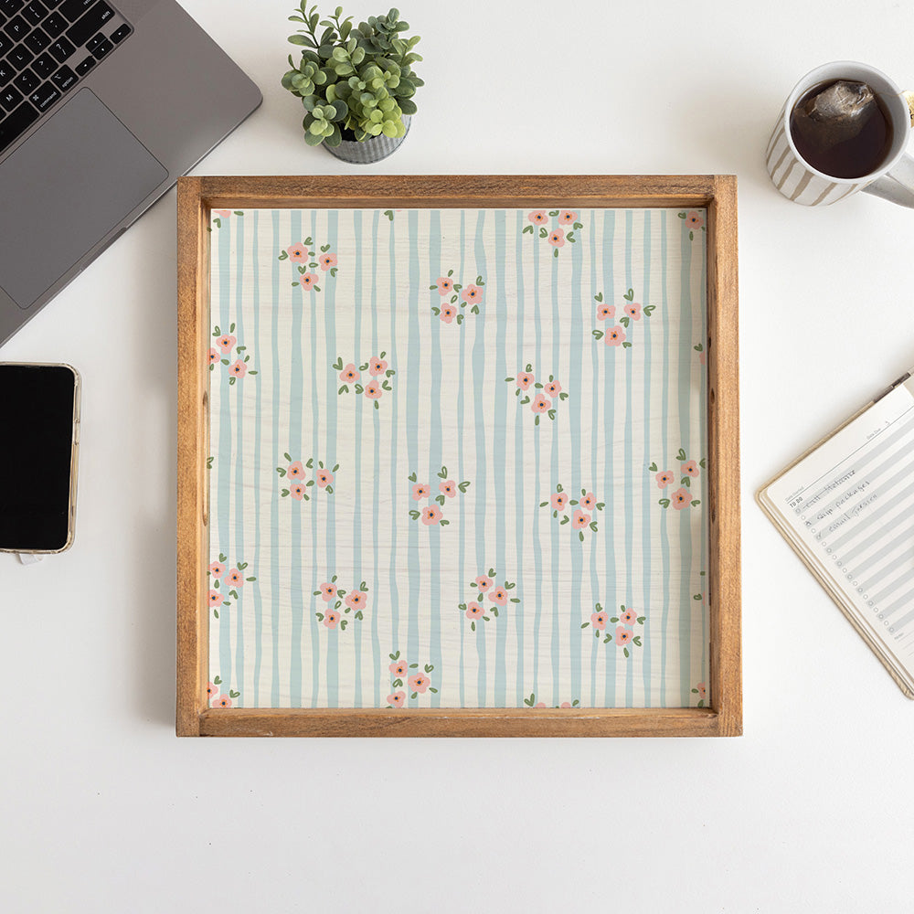 Blush Bloom Serving Tray