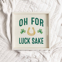 Lucks Sake Wooden Serving Tray
