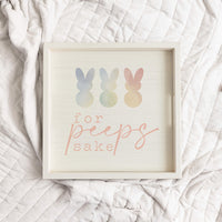 For Peeps Sake Wooden Serving Tray