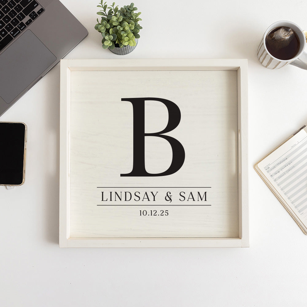 Initial Personalized Serving Tray