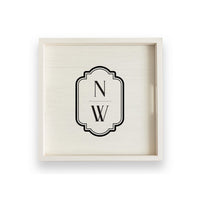 Initials Vertical Personalized Serving Tray