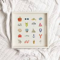 Favorite Summer Things Wooden Serving Tray