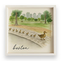 Ducklings Boston Wooden Serving Tray