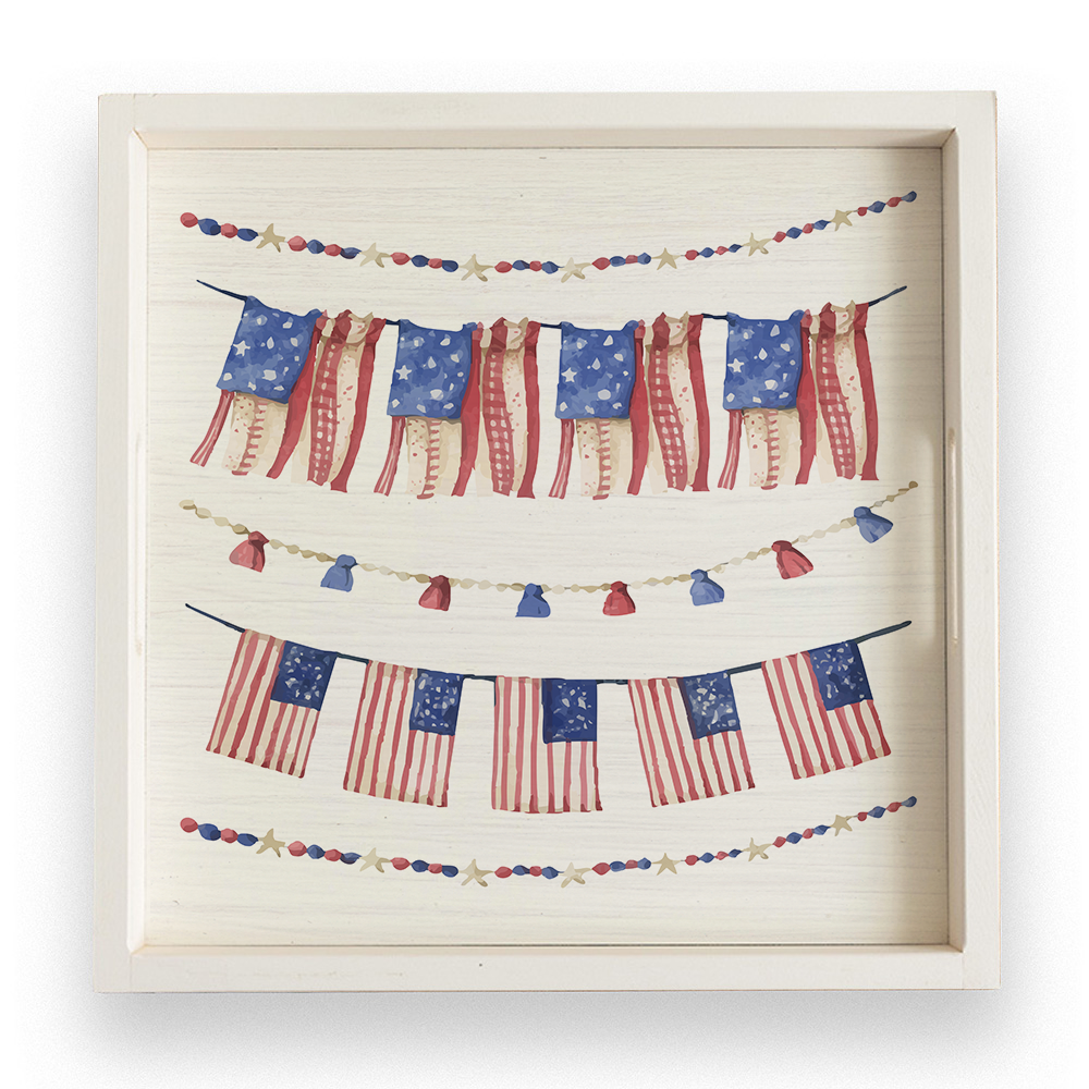 Americana Banners Serving Tray