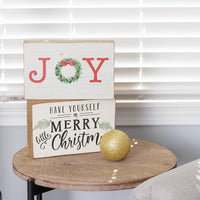 Merry Little Christmas Block Sign