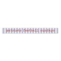 Patriots Football Sundays Skinny Sign