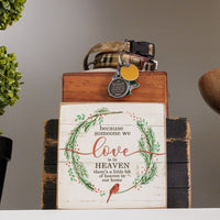 Holiday Heaven in Our Home Square Block Sign