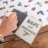 Days Until Christmas Block Sign
