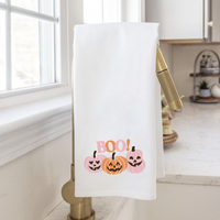 Boo Pumpkins Tea Towel