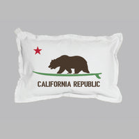 Cali Surf Bear Lumbar Pillow