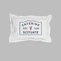 Personalized Lobster Entering Your Town Lumbar Pillow