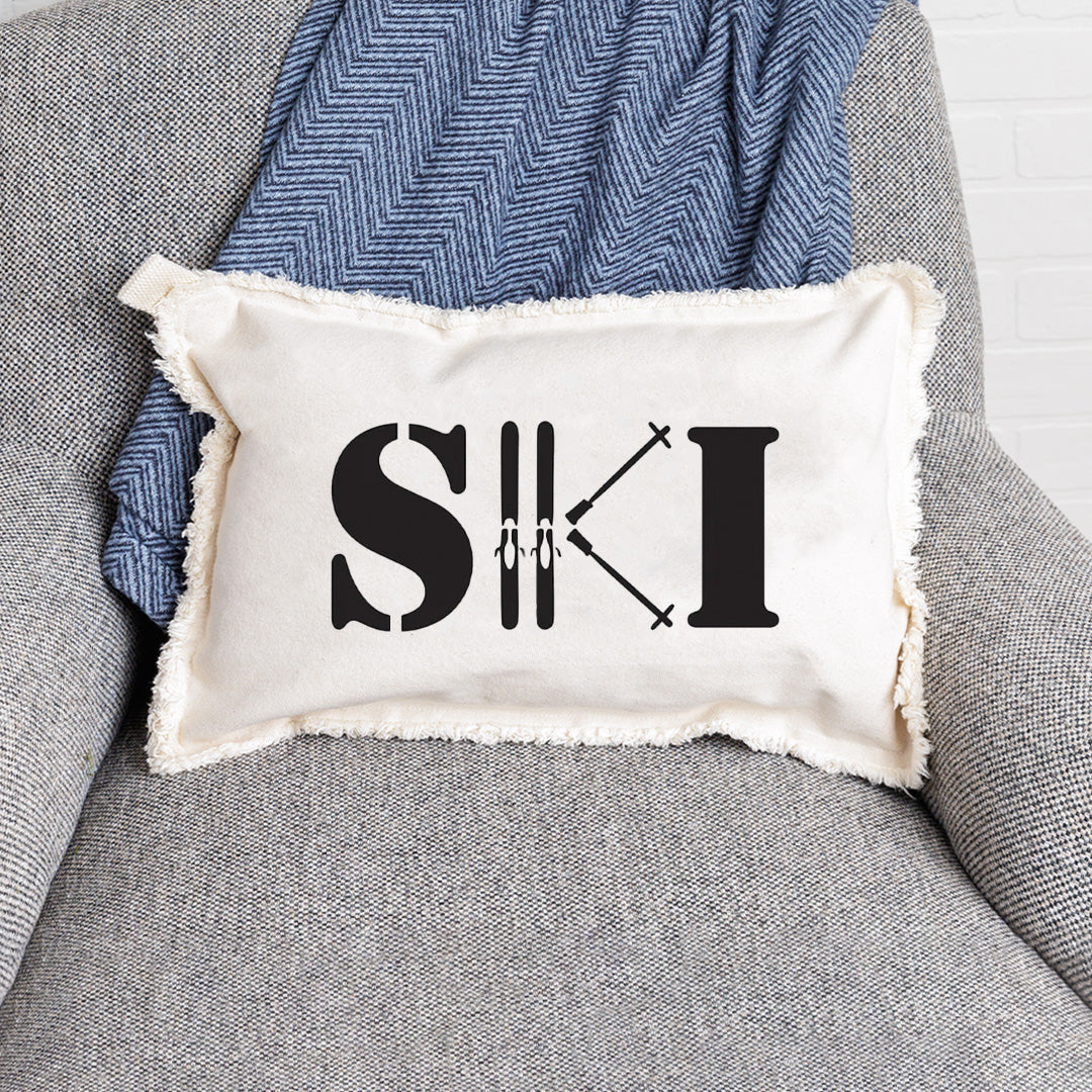 Ski  Lumbar Pillow
