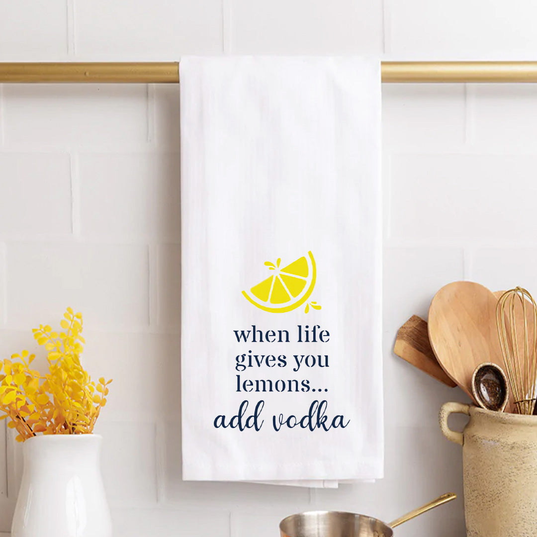 When Life Gives You Lemons Tea Towel