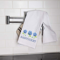Personalized Hydrangea Tea Towel