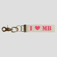 I Love Two Letters Keychain