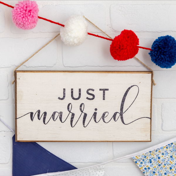 Just Married Twine Sign