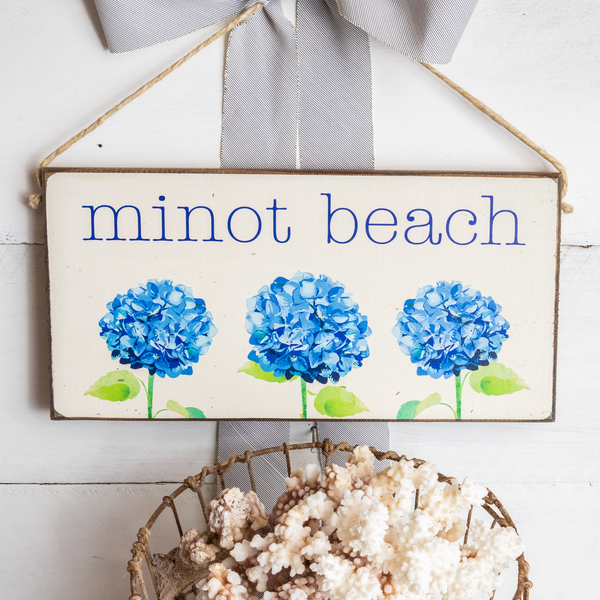 Personalized Hydrangea Twine Sign