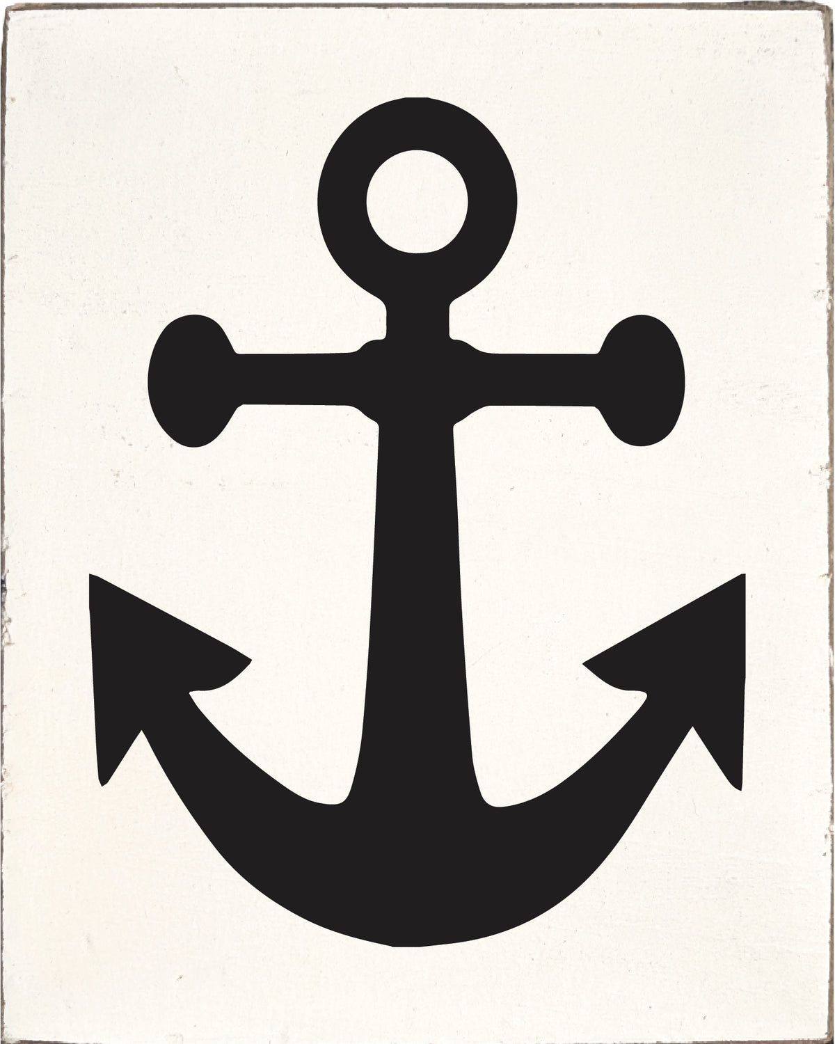 Black Symbols Decorative Wooden Block