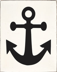 Black Symbols Decorative Wooden Block