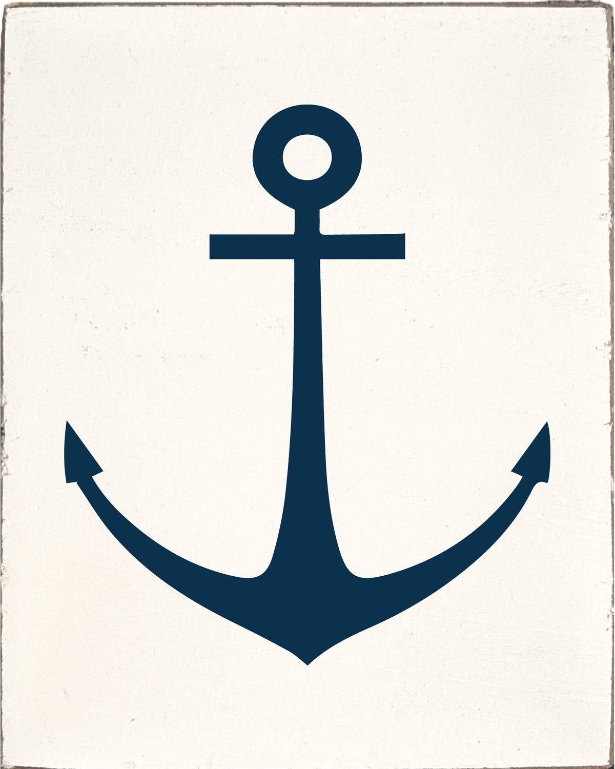 Navy Symbols Decorative Wooden Block