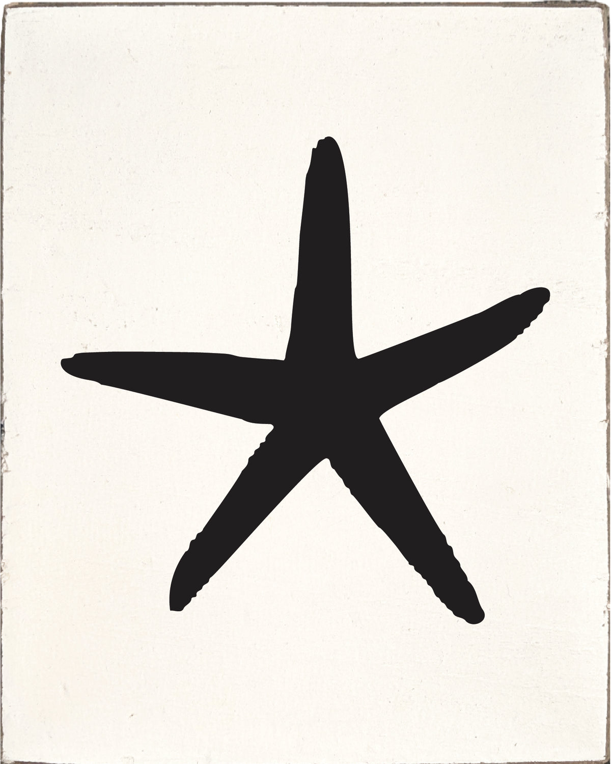 Black Symbols Decorative Wooden Block