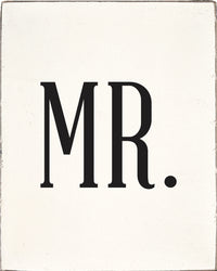 Black Symbols Decorative Wooden Block
