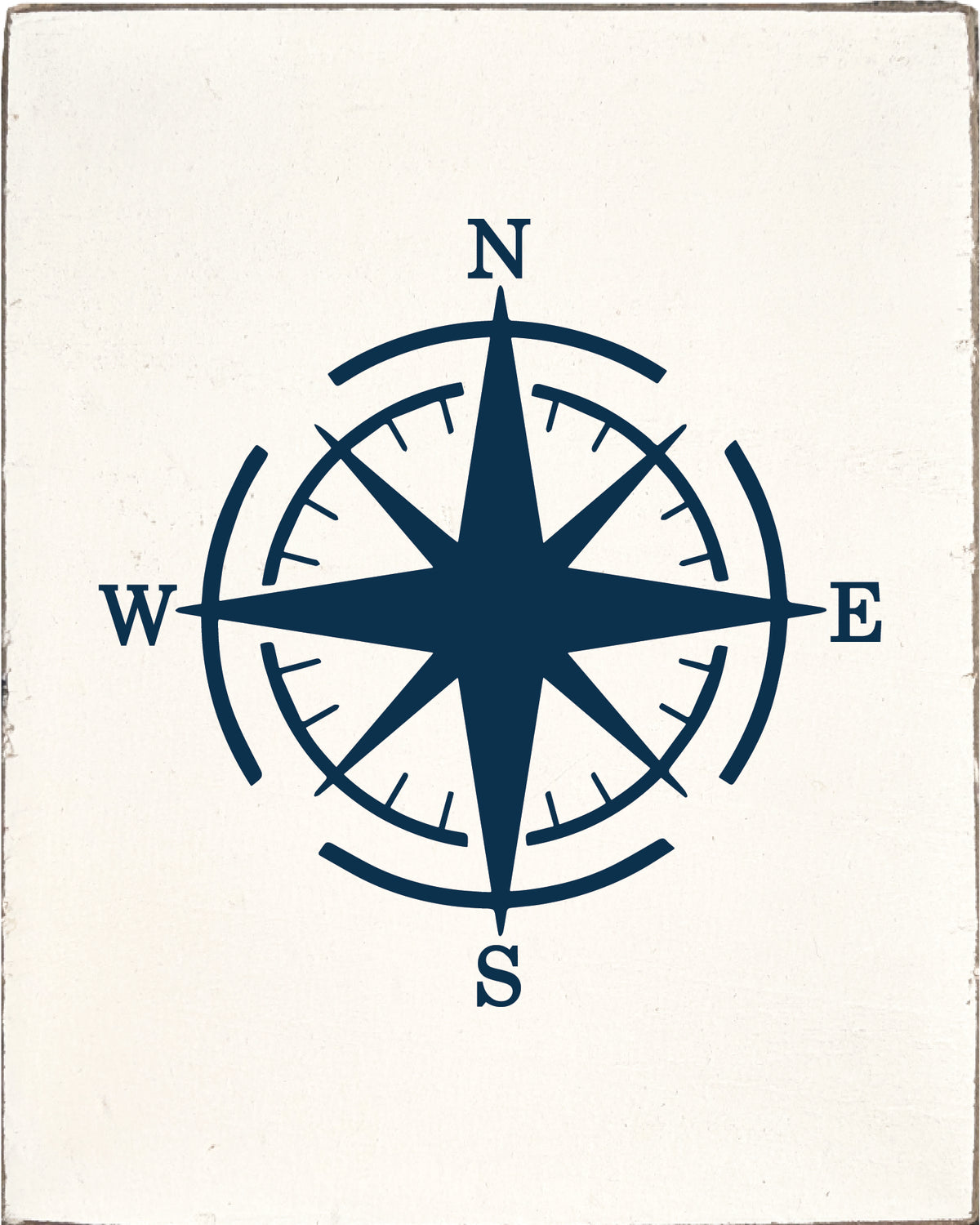 Navy Symbols Decorative Wooden Block