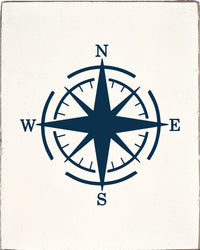 Navy Symbols Decorative Wooden Block