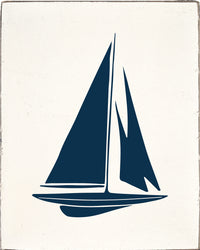 Navy Symbols Decorative Wooden Block