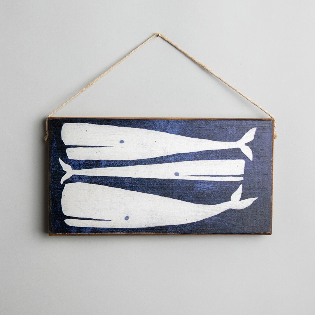 Three Whales Twine Sign