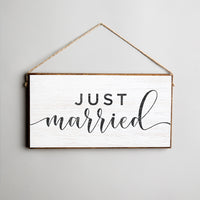 Just Married Twine Sign