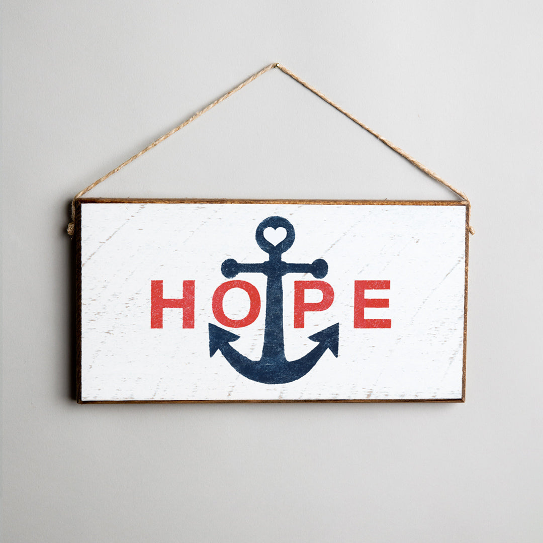 Hope Anchor Twine Sign