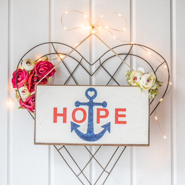 Hope Anchor Twine Sign