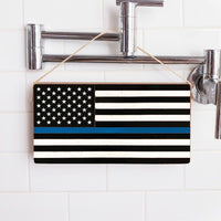 Thin Blue Line Flag Twine Sign
