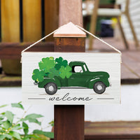Shamrock Truck Twine Sign