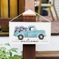 Hydrangea Truck Twine Sign