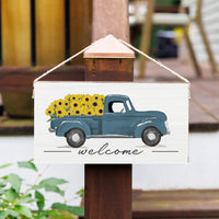 Sunflower Truck Twine Sign
