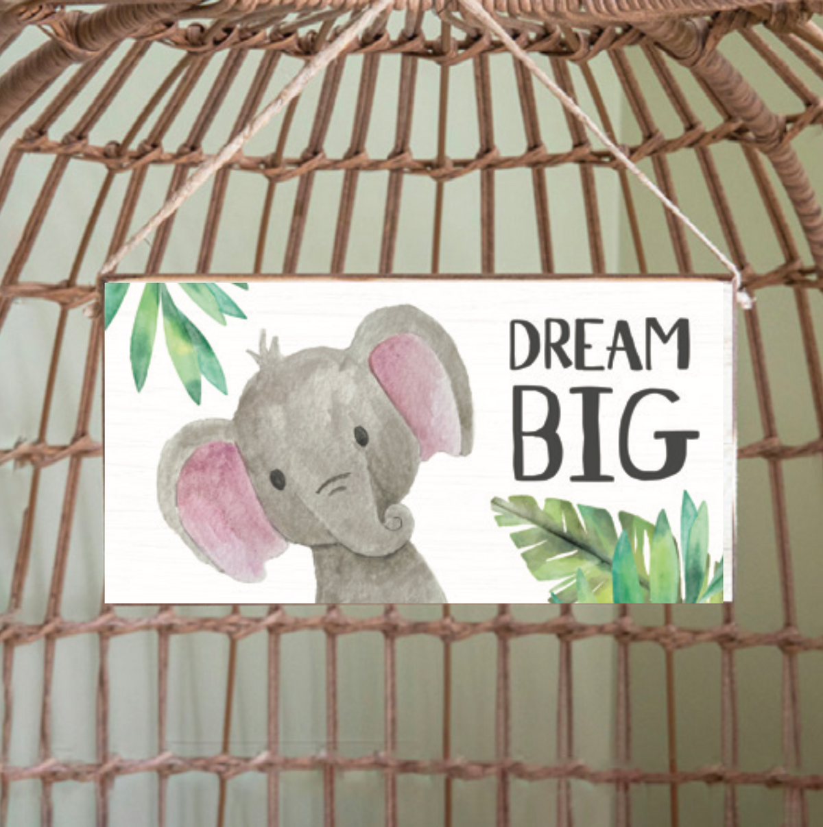 Dream Big Twine Sign