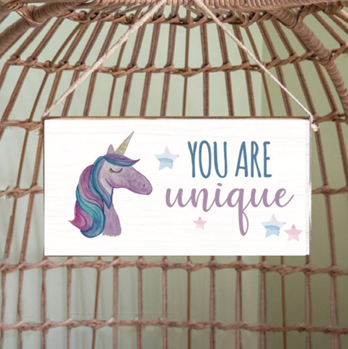 You Are Unique Twine Sign