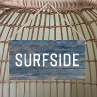 Personalized Your Word Washed Blue Twine Sign