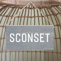 Personalized Your Word Grey Twine Sign