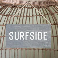 Personalized Your Word Grey Twine Sign