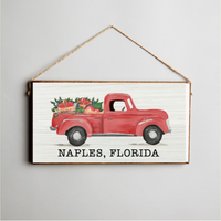 Personalized Berries Truck Twine Sign