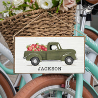 Personalized Apple Truck Twine Sign