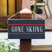 Personalized Navy/Red Twine Sign