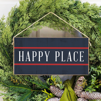 Personalized Navy/Red Twine Sign