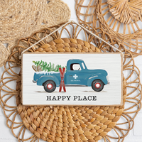 Personalized Ski Patrol Truck Twine Sign