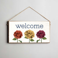 Fall Hydrangea Twine Sign