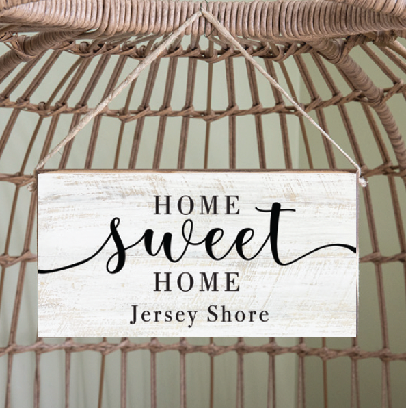 Personalized Home Sweet Home Twine Sign